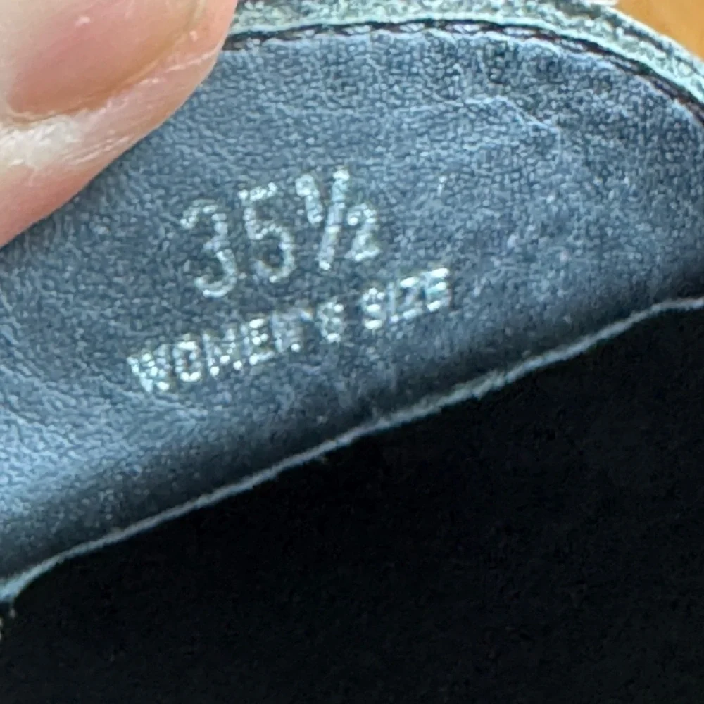 TOD'S Black Leather Loafers SZ 5.5 Gently Used - Picture 8 of 9